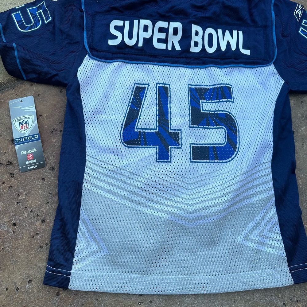 Girls and kids brand new licensed Reebok NFL player series jersey. On Field
